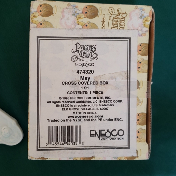 "May" Precious Moments Cross Trinket Box - Picture 8 of 8